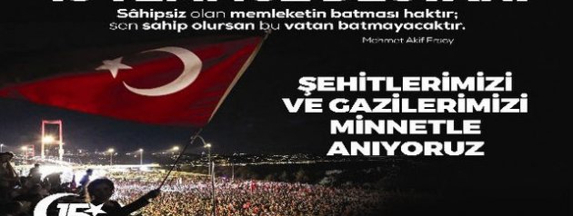 EGEMENLİK KAYITSIZ ŞARTSIZ MİLLETİNDİR!!!